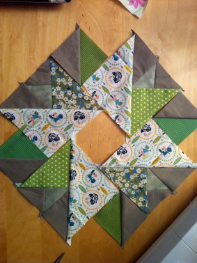 Patchworkstern Einzelteile