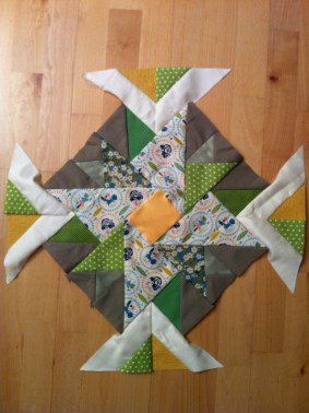 Patchworkstern am Stück