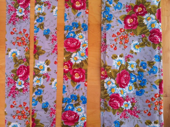 Stoffzuschnitte Blumenwiese Dirndlschürze Stoffzuschnitte Blumenwiese