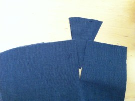 Brustdreieck einpassen