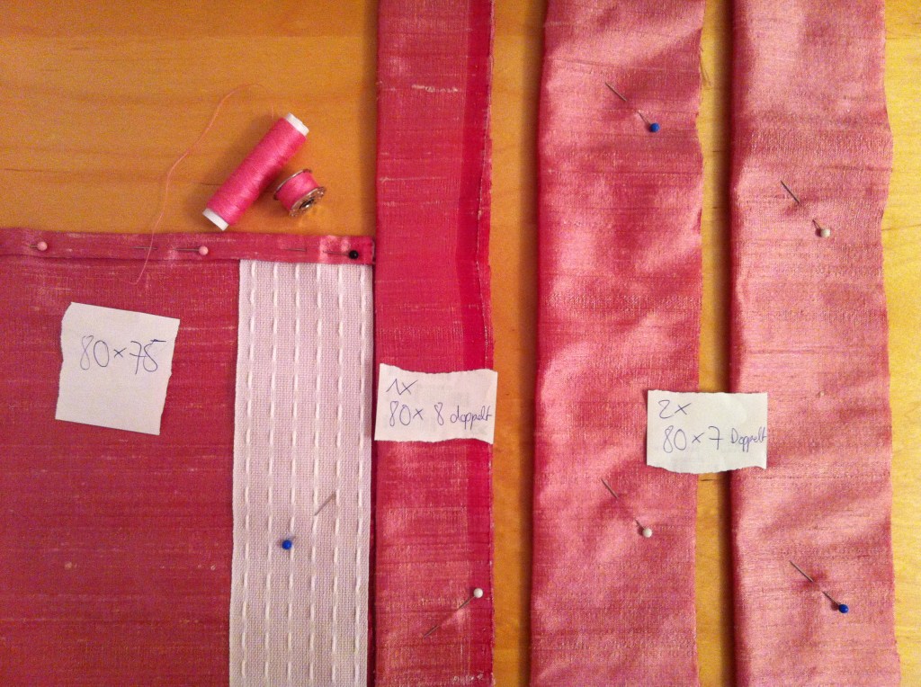 Seidenschürze - Zuschnitt