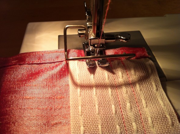 Kräuselband festnähen